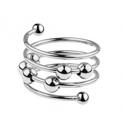 Anillo perlas acero...
