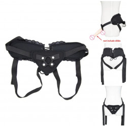 arnés Corset con 3 anillos de acero inoxidable