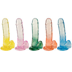 Dildo xl bicolor gel flexible