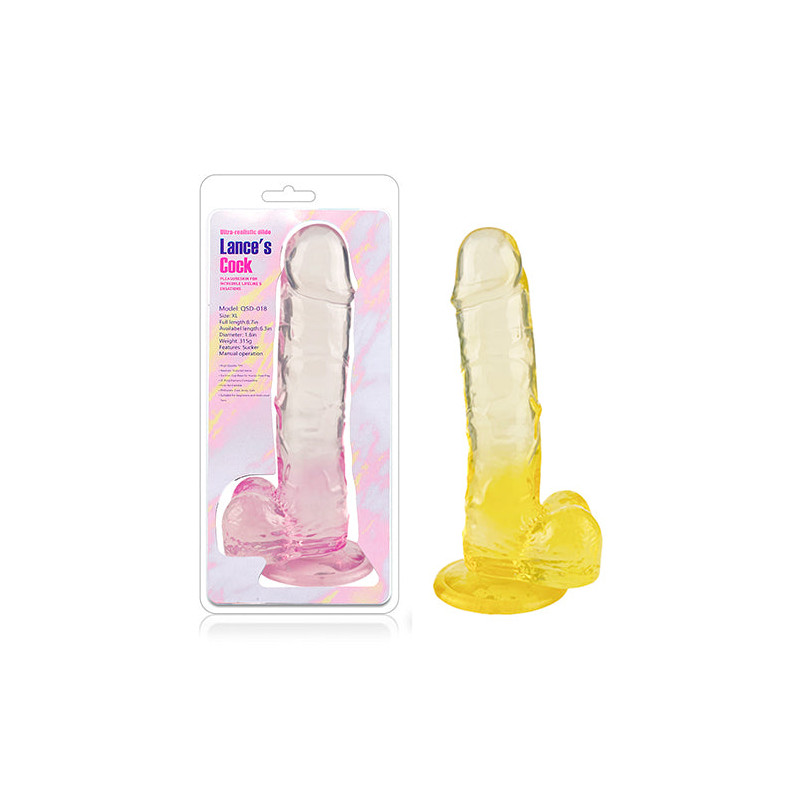 Dildo xl bicolor gel flexible