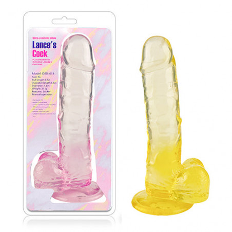 Dildo xl bicolor gel flexible