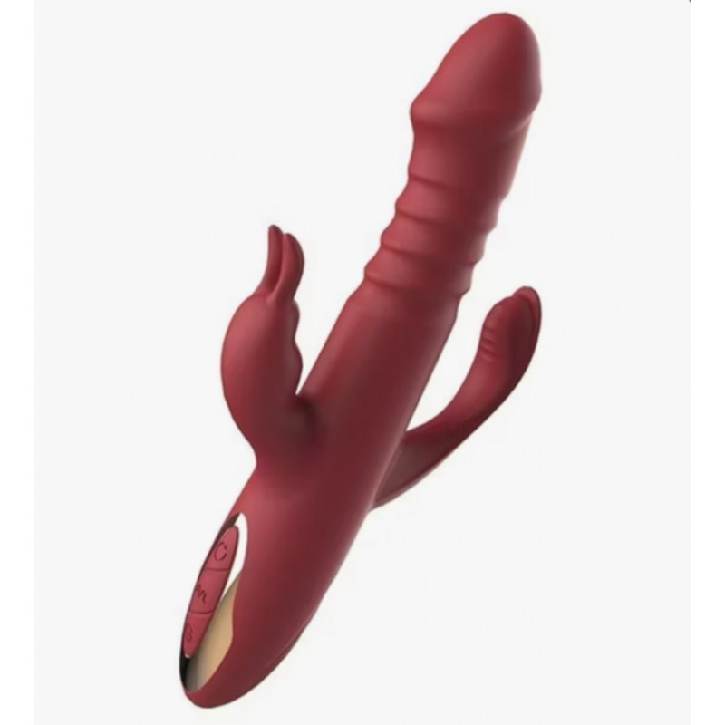 Triplete vibrator multiorgásmico sube y baja  vaginal anal clitoris
