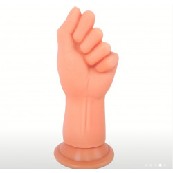 Mano puño dildo  con copa...