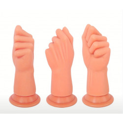 Mano puño dildo  con copa de succión
