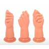Mano puño dildo  con copa de succión