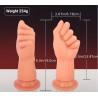 Mano puño dildo  con copa de succión