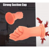 Mano puño dildo  con copa de succión