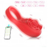 Anillo flor de loto Rose app recargable vibrador