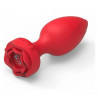 Plug Rose rosa roja con vibración recargable