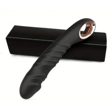Vibrador men in black   con función movimiento arriba y abajo recargable funciones de vibración