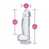 Bling dildo con gliters 7.5 naturally yours