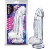 Bling dildo con gliters 7.5 naturally yours