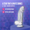 Bling dildo con gliters 7.5 naturally yours