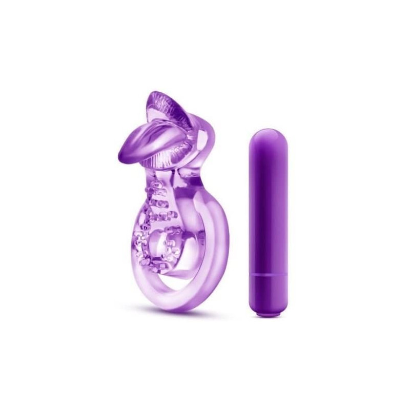 LICK IT  ANILLO VIBRADOR 3 EN 1  TEXTURA LENGUA