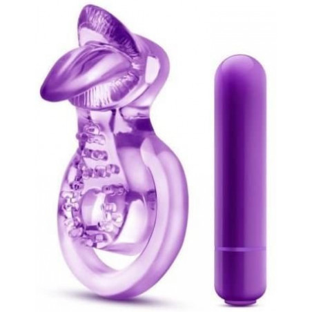 LICK IT  ANILLO VIBRADOR 3 EN 1  TEXTURA LENGUA