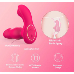 ele 2 stroker vibrador multiorgásmico sube y baja control app pulso de aire