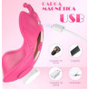 Panty mariposa vibradora control desde celular app o manual con iman para ropa interior