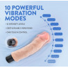 Big easy au naturel 9" vibrating dildo vibrador  REALISTA sensación como la piel