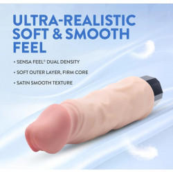 Big easy au naturel 9" vibrating dildo vibrador  REALISTA sensación como la piel