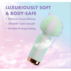 Unicorn dreams  handheld vibrador wanachi recargable forma de unicornio potente