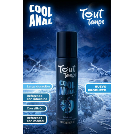 Cool anal lubricante silicón efecto frio 30 ML tout temps