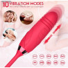 Flor succionadora (pulso) con baston vibrador telescópico sube y baja