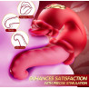Kamadeva lenguas vibradoras con giro