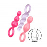 Kit  3 Plugs anal booty call  satisfyer
