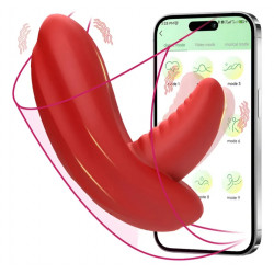 Panty labios lengua vibradora control app de tu teléfono