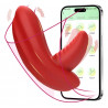 Panty labios lengua vibradora control app de tu teléfono