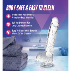 Dildo crystalline 6 inch