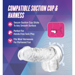 Dildo crystalline 6 inch