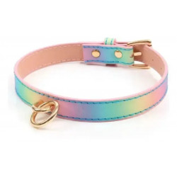 Collar glamour con correa