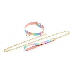 Collar glamour con correa