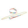 Collar glamour con correa