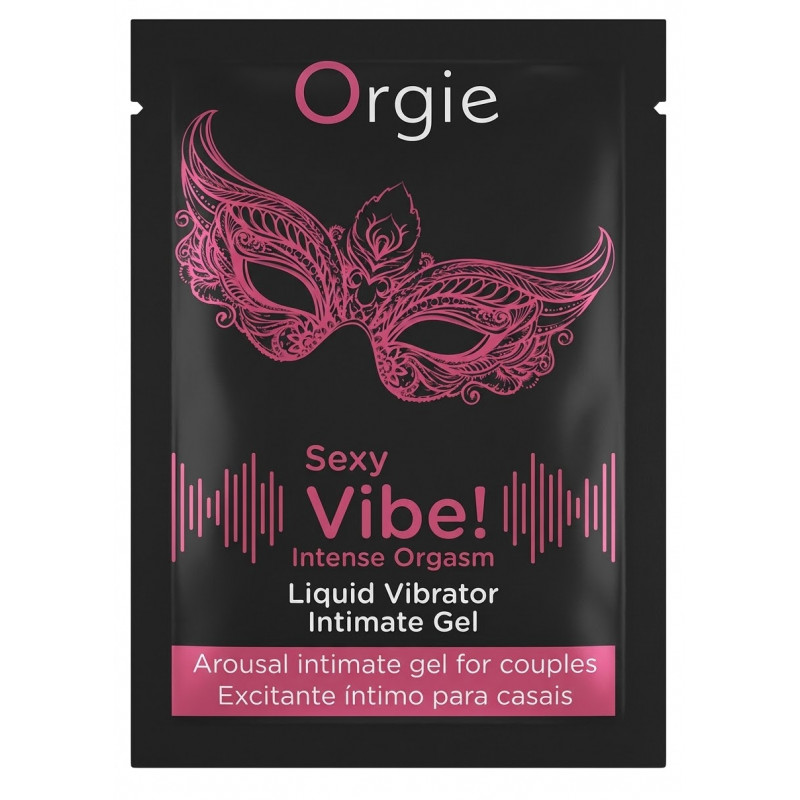 Intense orgasme orgie vibrador liquido sensación frio calor y hormigueo sachet sobre