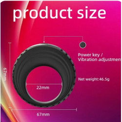 Anillo vibrador Tire llanta bump orgasm control app celular