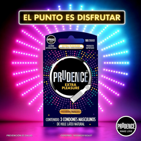 Prudence Extra Pleasure 3 Preservativos