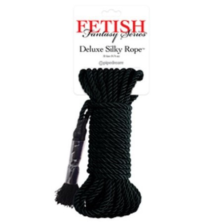 FETISH FANTASY SERIES DELUXE SILK ROPE BLACK