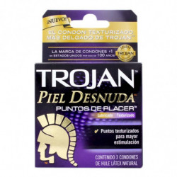 TROJAN PIEL DESNUDA PUNTOS...